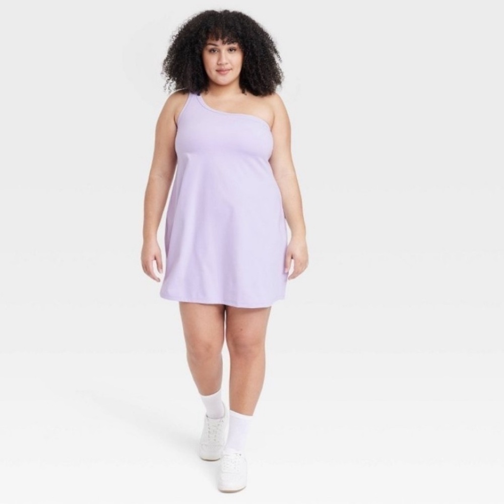 One-Shoulder Lavender Dress